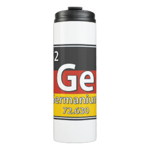 Bouteilles Isothermes Germanium - Allemagne Drapeau allemand Science