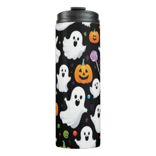 Bouteilles Isothermes Ghost Candy Halloween noir