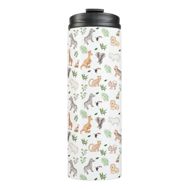 Bouteilles Isothermes gibier Animal With Jungle Tree (Devant)