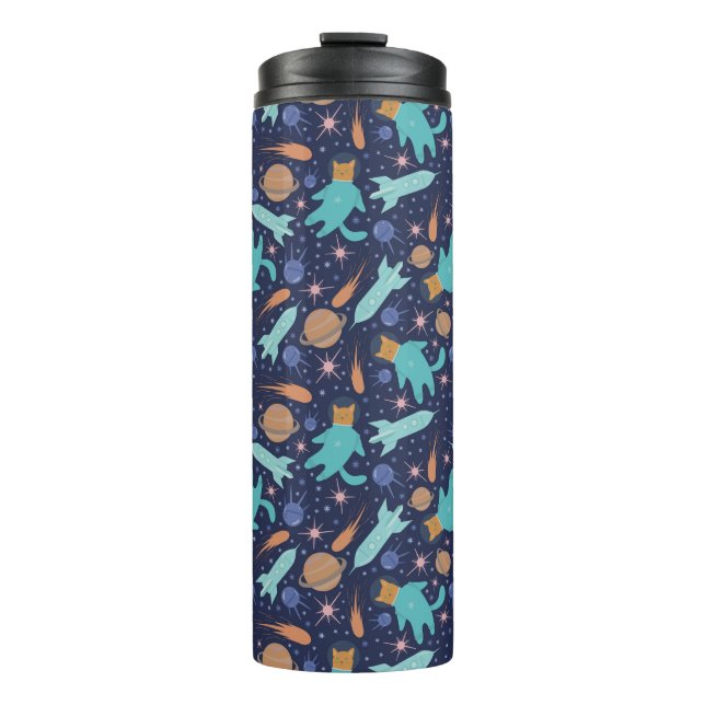 Bouteilles Isothermes Ginger cat dans l'aventure de galaxie spatiale (Devant)