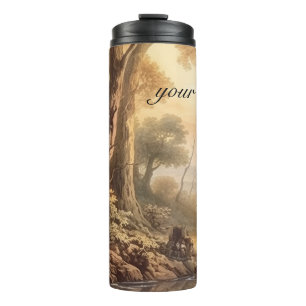 Bouteilles Isothermes girafes botaniques vintages, personnalisables