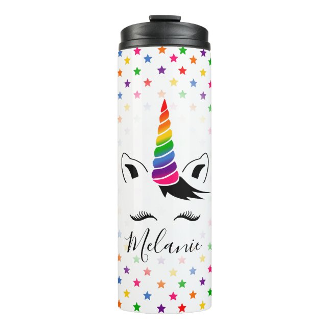 Bouteilles Isothermes Glam Rainbow Unicorn (Devant)