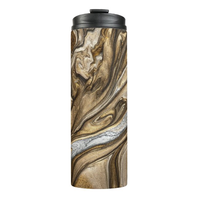 Bouteilles Isothermes glamour 002 liquide couleurs marron (Devant)