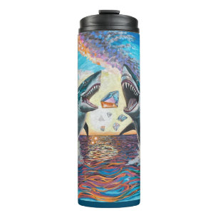 Bouteilles Isothermes Glamour Chomp-Shark Dressage pour les gemmes brill
