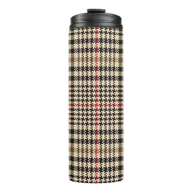 Bouteilles Isothermes Glen Check Plaid Pixel Art (Devant)