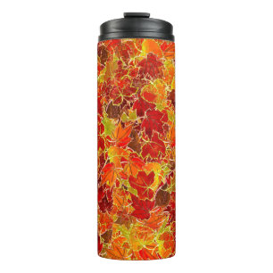 Bouteilles Isothermes Glittery Fall Maple Feuilles