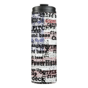 Bouteilles Isothermes Gloire du baseball Mots du drapeau américain gru
