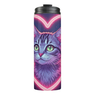 Bouteilles Isothermes Glowing Kitty Love Art | Romantic Pet Lover Gift