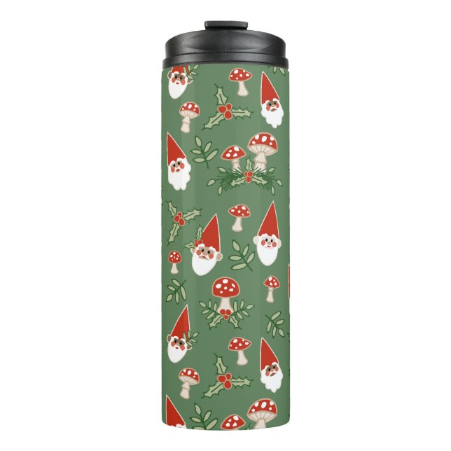 Bouteilles Isothermes Gnomes and Mushrooms on Fern Thermal Tumbler (Devant)
