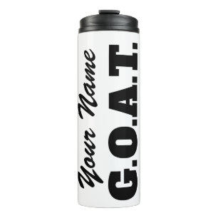 Bouteilles Isothermes GOAT Greatest Of All Time Nom Personnalisé
