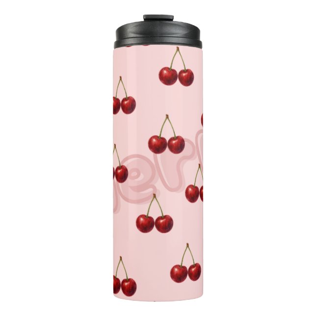 Bouteilles Isothermes Gobelet motif cerise (Devant)