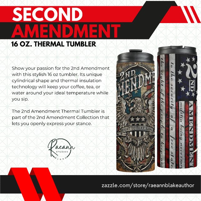Bouteilles Isothermes Gobelet thermique 2e amendement (Créateur téléchargé)