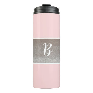 Bouteilles Isothermes Gobelet Thermique à Étincelles Rose Monogramme 