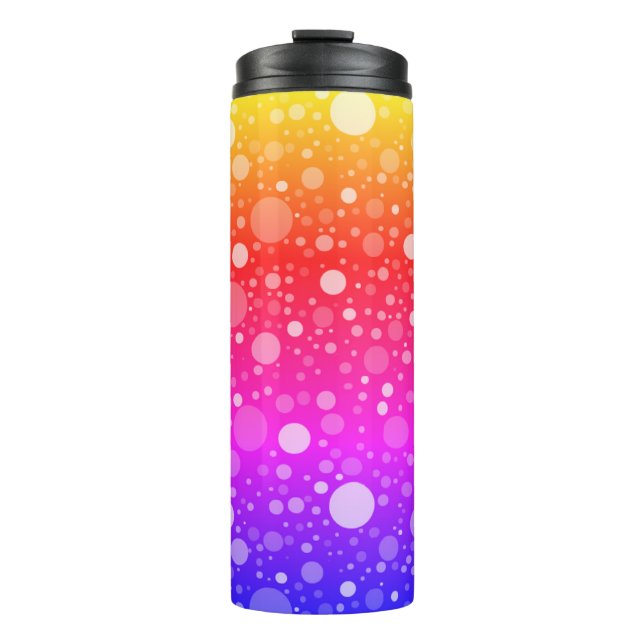 Bouteilles Isothermes Gobelet Thermique à Points Polka (Devant)