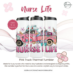 Bouteilles Isothermes Gobelet Thermique Camion Rose Vie d'Infirmière