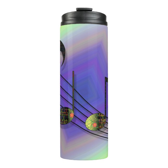 Bouteilles Isothermes Gobelet Thermique Notes Dubstep (Devant)