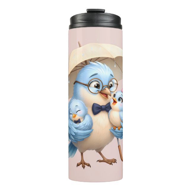 Bouteilles Isothermes Gobelet Thermique Oiseau Papa (Devant)