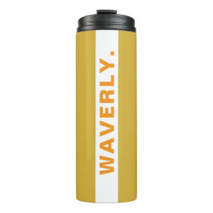 Bouteilles Isothermes Gobelet Thermique Orange Élégant avec Nom Personna