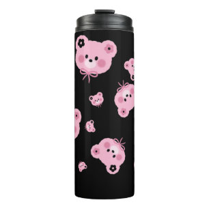 Bouteilles Isothermes Gobelet Thermique Ours en Peluche Rose Mignon 