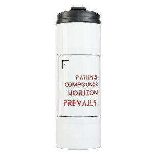 Bouteilles Isothermes Gobelet thermique Patience Compounds pour investis