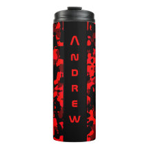 Gobelet Thermique Personnalisé Camouflage Rouge No