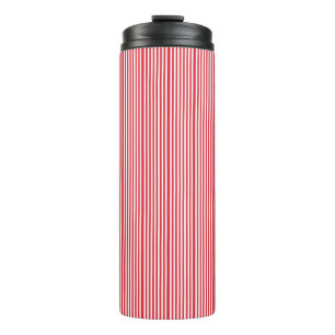 Bouteilles Isothermes Gobelet Thermique Rayure Rouge & Blanche