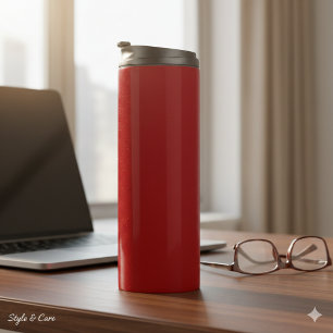 Bouteilles Isothermes Gobelet Thermique Rouge Foncé Élégant pour Boisson