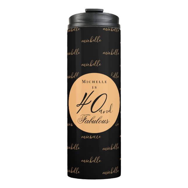 Bouteilles Isothermes Gold 40 et fabuleux tourbillon thermique d'anniver (Devant)