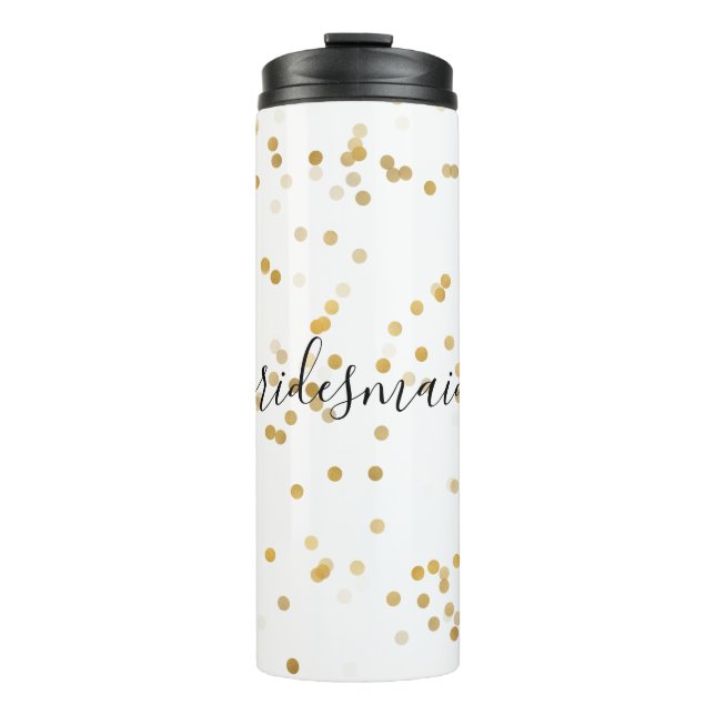 Bouteilles Isothermes Gold Glam Confetti Bridesmaid (Devant)