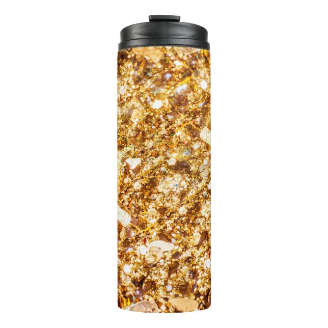 Bouteilles Isothermes Gold glitter background (Devant)