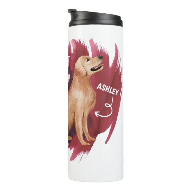 Bouteilles Isothermes Golden retriever mignon cadeau pour chien papa chi (Tourné sur la droite)