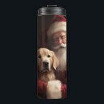 Bouteilles Isothermes Golden Retriever with Santa Clause Christmas<br><div class="desc">Laissez-vous tenter par l'esprit des vacances grâce à notre design de Noël Père Noël et Chien. C'est l'ajout parfait à votre collection festive !</div>