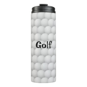 Bouteilles Isothermes Golf Balls Résumé Conception Tumbler Thermal