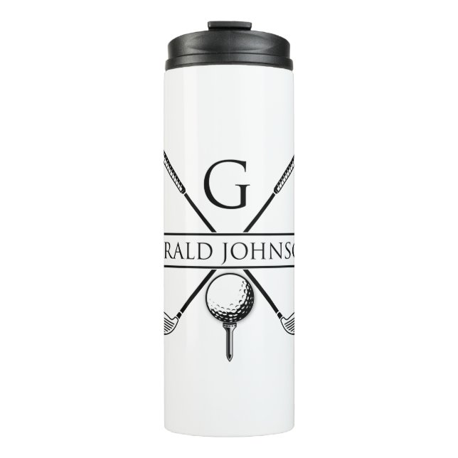 Bouteilles Isothermes Golf Design Monogramme Modèle (Devant)