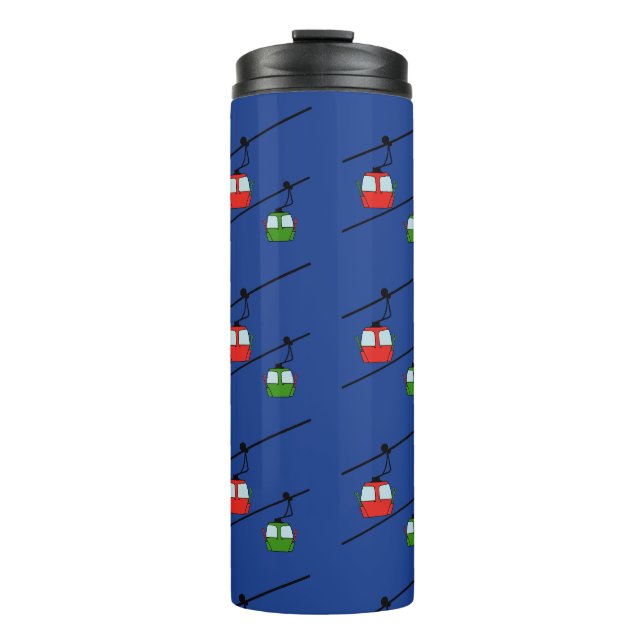 Bouteilles Isothermes Gondolas rouge et vert tumbler. (Devant)