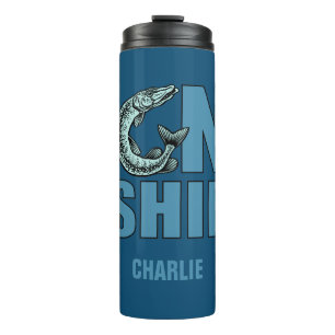 Bouteilles Isothermes GONE FISHING nom personnalisé tumbler