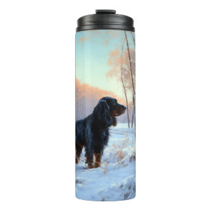 Bouteilles Isothermes Gordon Setter Laisse Il Neige Noël