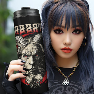 Bouteilles Isothermes Gothique Sabbat Baphomet Chèvre Rétro Métal de la