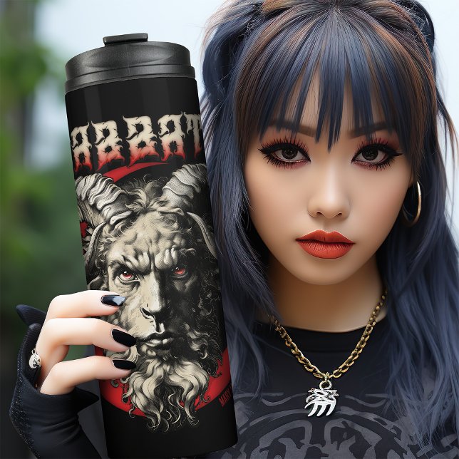Bouteilles Isothermes Gothique Sabbat Baphomet Chèvre Rétro Métal de la  (Créateur téléchargé)