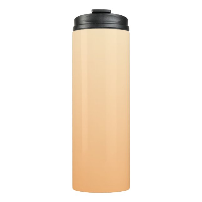 Bouteilles Isothermes Gradient de couleur jaune clair et orange (Devant)