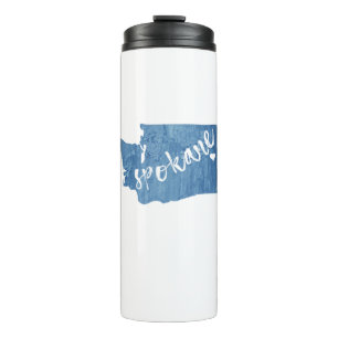 Bouteilles Isothermes Grain de bois de Spokane Washington