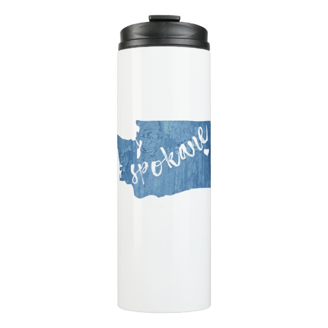 Bouteilles Isothermes Grain de bois de Spokane Washington (Devant)