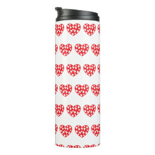 Bouteilles Isothermes Grand coeur rouge avec peu de coeur