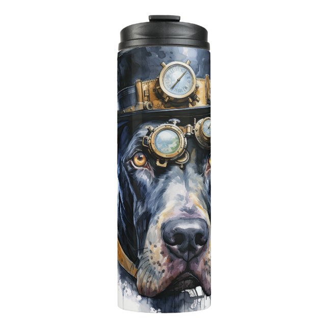 Bouteilles Isothermes Grand Danois Chien Steampunk (Devant)