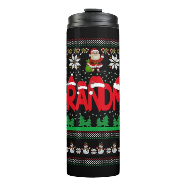 Bouteilles Isothermes Grand-mère Doudou de Noël (Devant)