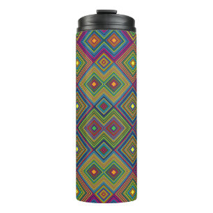 Bouteilles Isothermes Grand mug de voyage avec un motif géométrique vibr