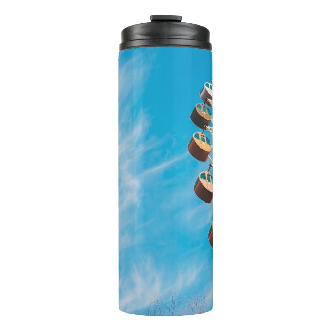 Bouteilles Isothermes Grande roue blanche sous ciel clair le matin (Devant)