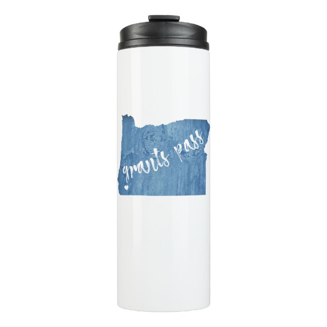 Bouteilles Isothermes Grant Pass Grain de bois de l'Oregon (Devant)