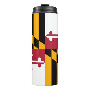 Bouteilles Isothermes Graphique dynamique de drapeau d'état du Maryland