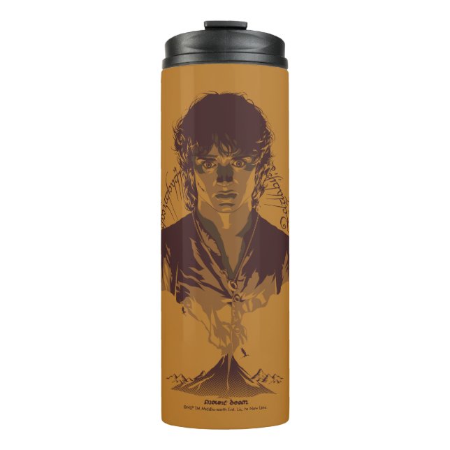 Bouteilles Isothermes Graphisme de l'inscription Tengwar de FRODO™ MOUNT (Devant)